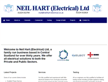 Tablet Screenshot of neilhart-electrical.co.uk